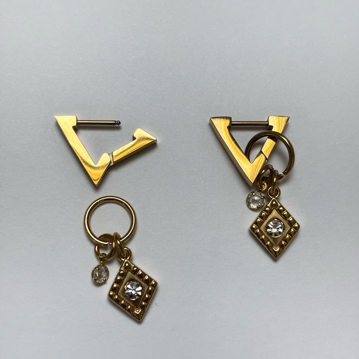 Boucles d’oreilles CRYSTAL Dorée