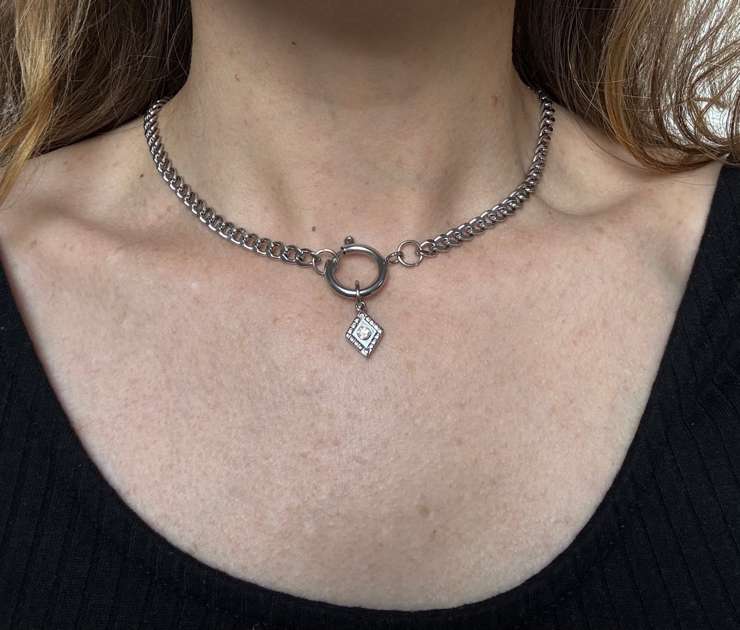 Collier CRYSTAL Argenté
