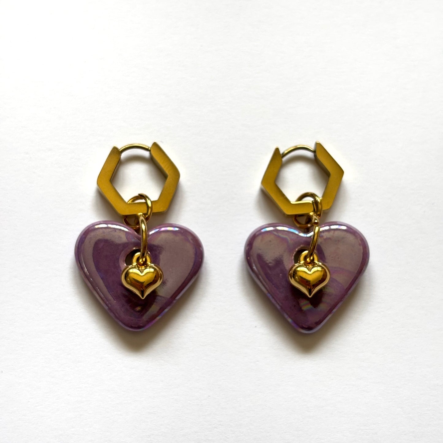 Boucles dâoreilles PURPLE HEART
