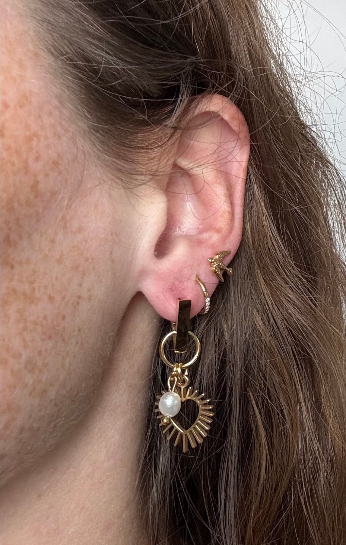 Boucles d’oreilles SHINY HEART Dorée