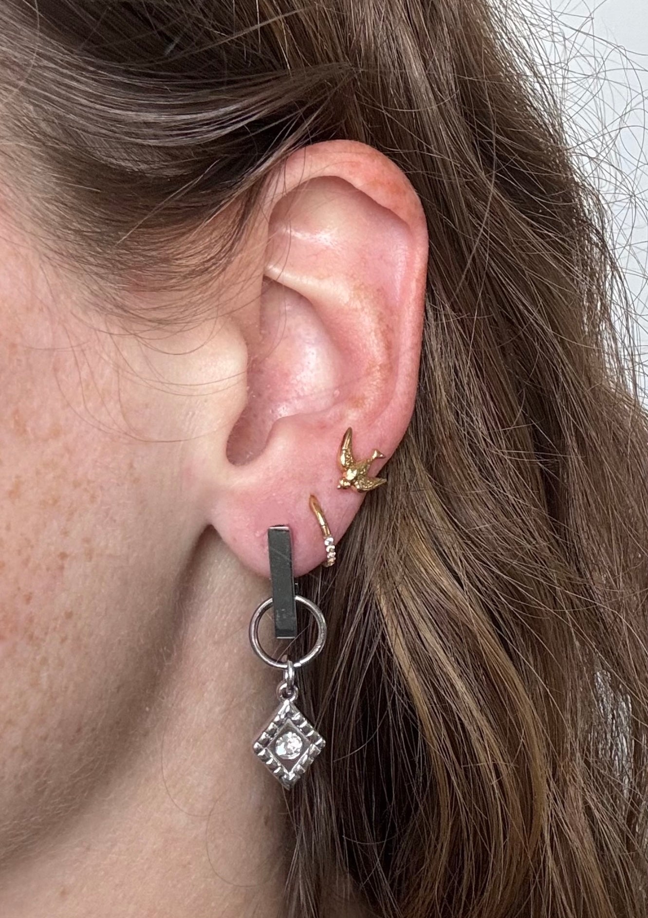 Boucles d’oreilles CRYSTAL Argentée