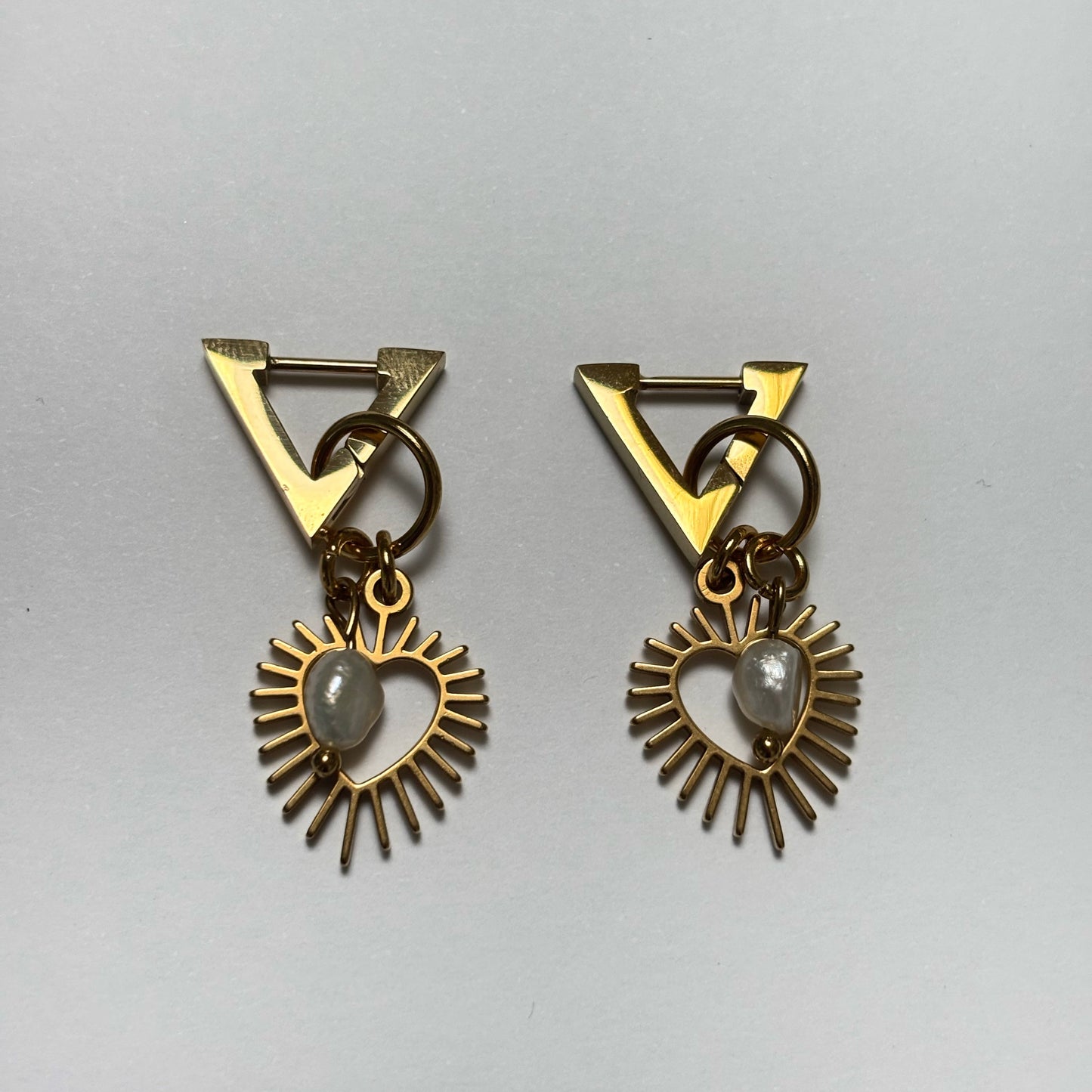 Boucles d’oreilles SHINY HEART Dorée