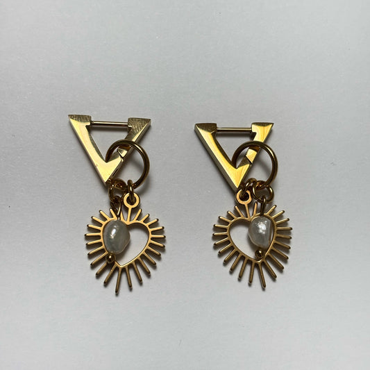 Boucles d’oreilles SHINY HEART Dorée