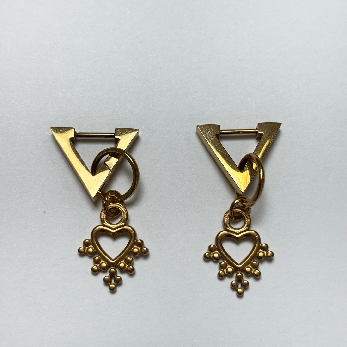 Boucles d’oreilles BOHEMIAN HEART Dorée