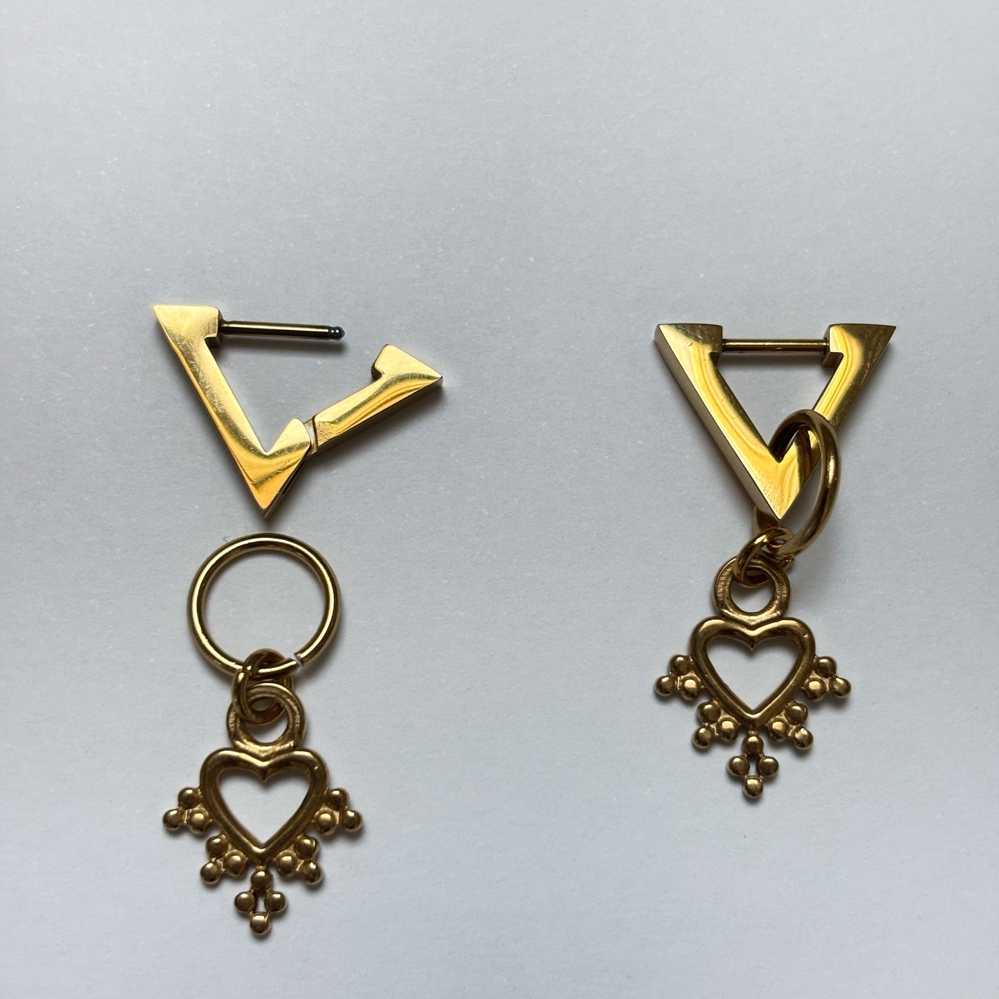 Boucles d’oreilles BOHEMIAN HEART Dorée