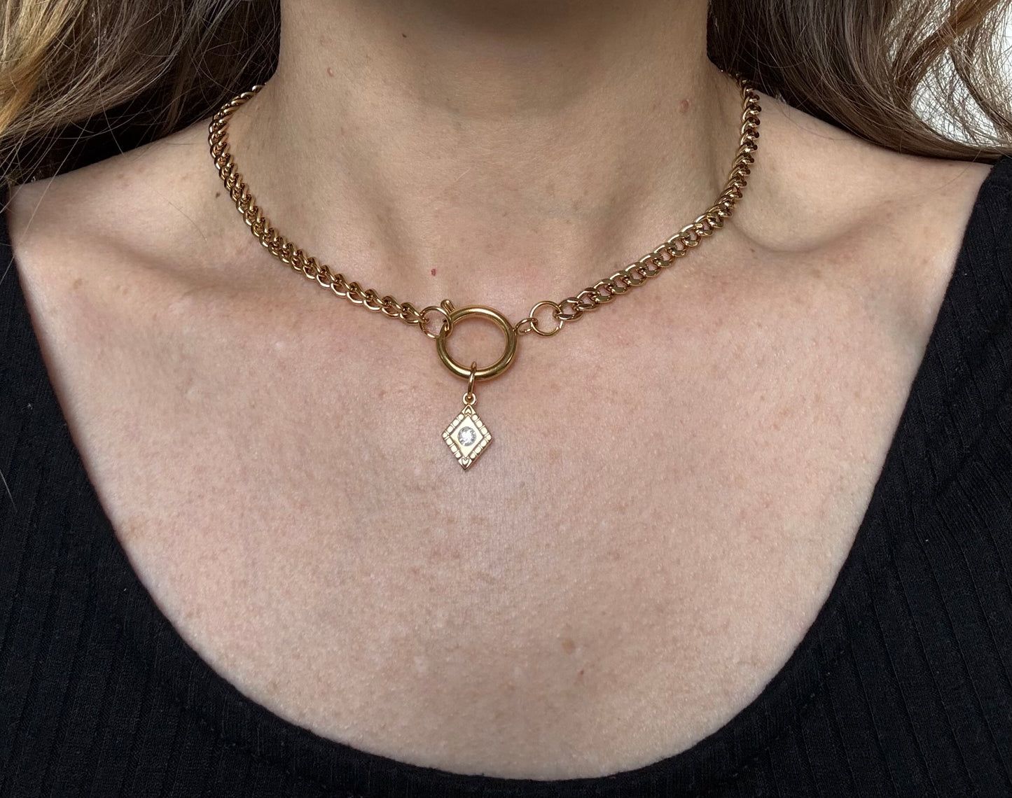 Collier CRYSTAL Doré